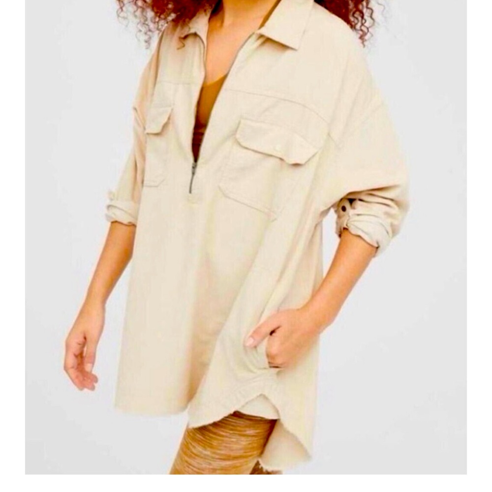 Aerie Corduroy Pullover Shacket XS